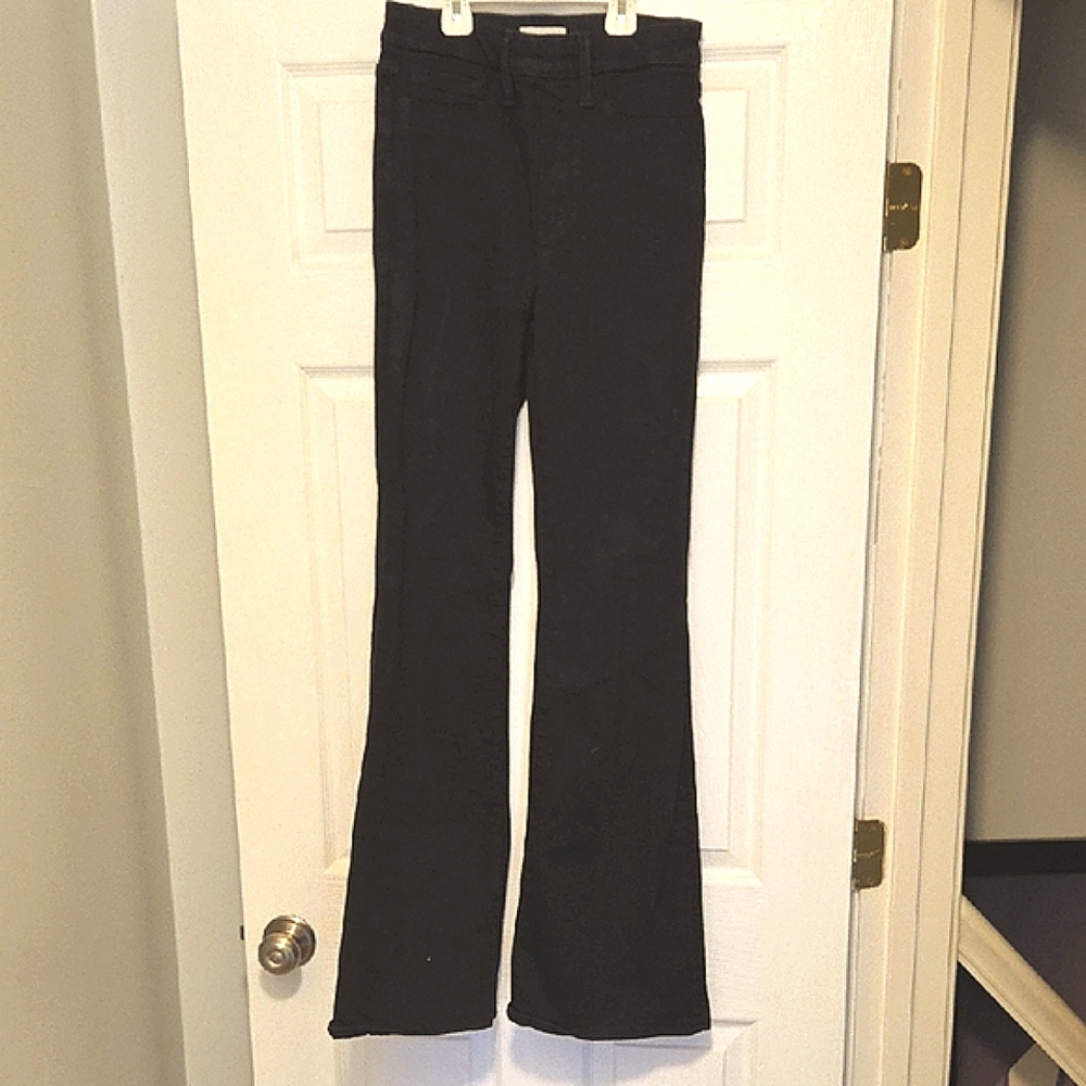 Good American Tall Flared Black Jeans